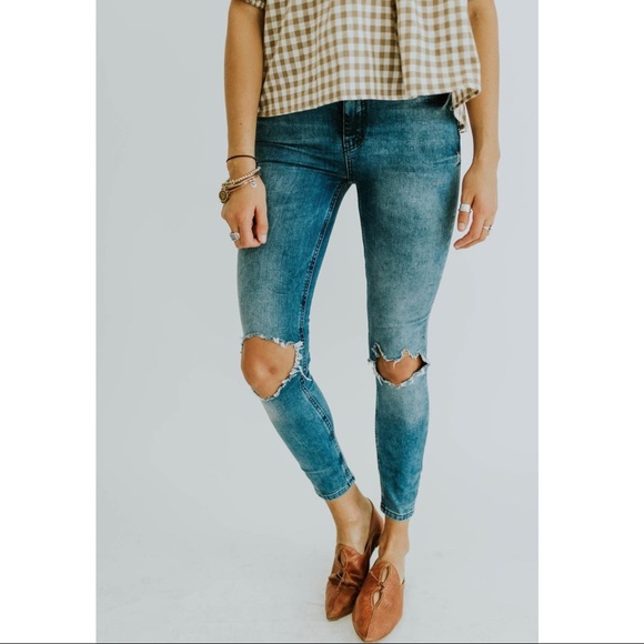 Free People Denim - NWOT Free People | Busted Skinny Jeans